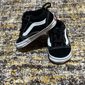 Vans Infant Classic Black and White Sneakers